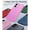 FNTCASE for Google Pixel 10a Case: [Compatible with Magsafe] Translucent Matte Cases with [Screen Protector] Military Grade Shockproof Protective Magnetic Phone Cover for Pixel 10A – Black(Full Pink)