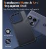 FNTCASE for Google Pixel 10a Case: [Compatible with Magsafe] Translucent Matte Cases with [Screen Protector] Military Grade Shockproof Protective Magnetic Phone Cover for Pixel 10A – Black(Black Matte)