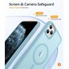 FNTCASE for Google Pixel 10a Case: [Compatible with Magsafe] Translucent Matte Cases with [Screen Protector] Military Grade Shockproof Protective Magnetic Phone Cover for Pixel 10A – Black(Teal)