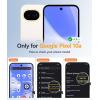 FNTCASE for Google Pixel 10a Case: [Compatible with Magsafe] Translucent Matte Cases with [Screen Protector] Military Grade Shockproof Protective Magnetic Phone Cover for Pixel 10A – Black(Ultramarine)