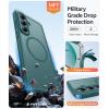 FNTCASE for Google Pixel 10a Case: [Compatible with Magsafe] Translucent Matte Cases with [Screen Protector] Military Grade Shockproof Protective Magnetic Phone Cover for Pixel 10A – Black(Sagebrush Green)