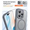 FNTCASE for Google Pixel 10a Case: [Compatible with Magsafe] Translucent Matte Cases with [Screen Protector] Military Grade Shockproof Protective Magnetic Phone Cover for Pixel 10A – Black(Gray)