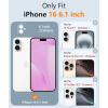 FNTCASE for Google Pixel 10a Case: [Compatible with Magsafe] Translucent Matte Cases with [Screen Protector] Military Grade Shockproof Protective Magnetic Phone Cover for Pixel 10A – Black(Full Pink)