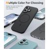 FNTCASE for Google Pixel 10a Case: [Compatible with Magsafe] Translucent Matte Cases with [Screen Protector] Military Grade Shockproof Protective Magnetic Phone Cover for Pixel 10A – Black(Full Black)