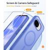 FNTCASE for Google Pixel 10a Case: [Compatible with Magsafe] Translucent Matte Cases with [Screen Protector] Military Grade Shockproof Protective Magnetic Phone Cover for Pixel 10A – Black(Ultramarine)