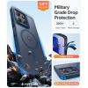 FNTCASE for Google Pixel 10a Case: [Compatible with Magsafe] Translucent Matte Cases with [Screen Protector] Military Grade Shockproof Protective Magnetic Phone Cover for Pixel 10A – Black(Blue)
