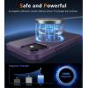 FNTCASE for Google Pixel 10a Case: [Compatible with Magsafe] Translucent Matte Cases with [Screen Protector] Military Grade Shockproof Protective Magnetic Phone Cover for Pixel 10A – Black(Purple)