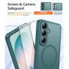 FNTCASE for Google Pixel 10a Case: [Compatible with Magsafe] Translucent Matte Cases with [Screen Protector] Military Grade Shockproof Protective Magnetic Phone Cover for Pixel 10A – Black(Sagebrush Green)