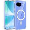 FNTCASE for Google Pixel 10a Case: [Compatible with Magsafe] Translucent Matte Cases with [Screen Protector] Military Grade Shockproof Protective Magnetic Phone Cover for Pixel 10A – Black(Clear)