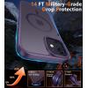 FNTCASE for Google Pixel 10a Case: [Compatible with Magsafe] Translucent Matte Cases with [Screen Protector] Military Grade Shockproof Protective Magnetic Phone Cover for Pixel 10A – Black(Purple)