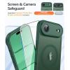 FNTCASE for Google Pixel 10a Case: [Compatible with Magsafe] Translucent Matte Cases with [Screen Protector] Military Grade Shockproof Protective Magnetic Phone Cover for Pixel 10A – Black(Green)
