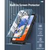 FNTCASE for Samsung Galaxy A14-5G Case: Dual-Layer Protective Textured Shockproof Rugged TPU Cover with Kickstand | Military Grade Drop Protection | Heavy Duty Cell Phone Protector – Black(Blue)
