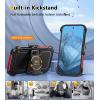 FNTCASE for Samsung Galaxy A15-5G Case: Dual Layer Military Grade Drop Protection Cell Phone Cover with Belt-Clip Holster | Shockproof Rugged Durable Heavy Duty Protective Bumper Tough (Black)(Red)