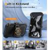 FNTCASE for Samsung Galaxy A15-5G Case: Dual Layer Military Grade Drop Protection Cell Phone Cover with Belt-Clip Holster | Shockproof Rugged Durable Heavy Duty Protective Bumper Tough (Black)(Black)