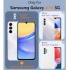 FNTCASE for Samsung Galaxy A15-5G Case: Dual Layer Military Grade Drop Protection Cell Phone Cover with Belt-Clip Holster | Shockproof Rugged Durable Heavy Duty Protective Bumper Tough (Black)(Mint Green)