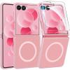 FNTCASE for Google Pixel 10a Case: [Compatible with Magsafe] Translucent Matte Cases with [Screen Protector] Military Grade Shockproof Protective Magnetic Phone Cover for Pixel 10A – Black(Pink)