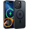 FNTCASE for Google Pixel 10a Case: [Compatible with Magsafe] Translucent Matte Cases with [Screen Protector] Military Grade Shockproof Protective Magnetic Phone Cover for Pixel 10A – Black(A-Black)
