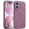 FNTCASE for Google Pixel 10a Case: [Compatible with Magsafe] Translucent Matte Cases with [Screen Protector] Military Grade Shockproof Protective Magnetic Phone Cover for Pixel 10A – Black(Full Purple)