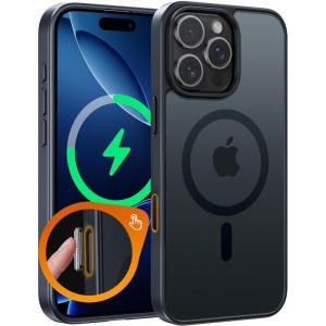 FNTCASE for Google Pixel 10a Case: [Compatible with Magsafe] Translucent Matte Cases with [Screen Protector] Military Grade Shockproof Protective Magnetic Phone Cover for Pixel 10A – Black(A-Black)