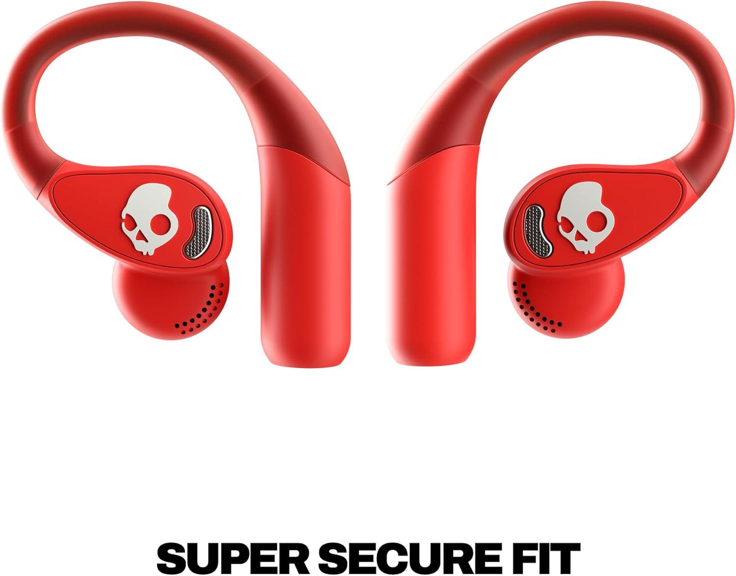 imageSkullcandy Push 540 Open Wireless OpenEar Bluetooth Earbuds Headphones Sweat and Water Resistant 42 Hours Battery Detachable Neckband Secure Fit Microphone for iPhone Android BonePlasma