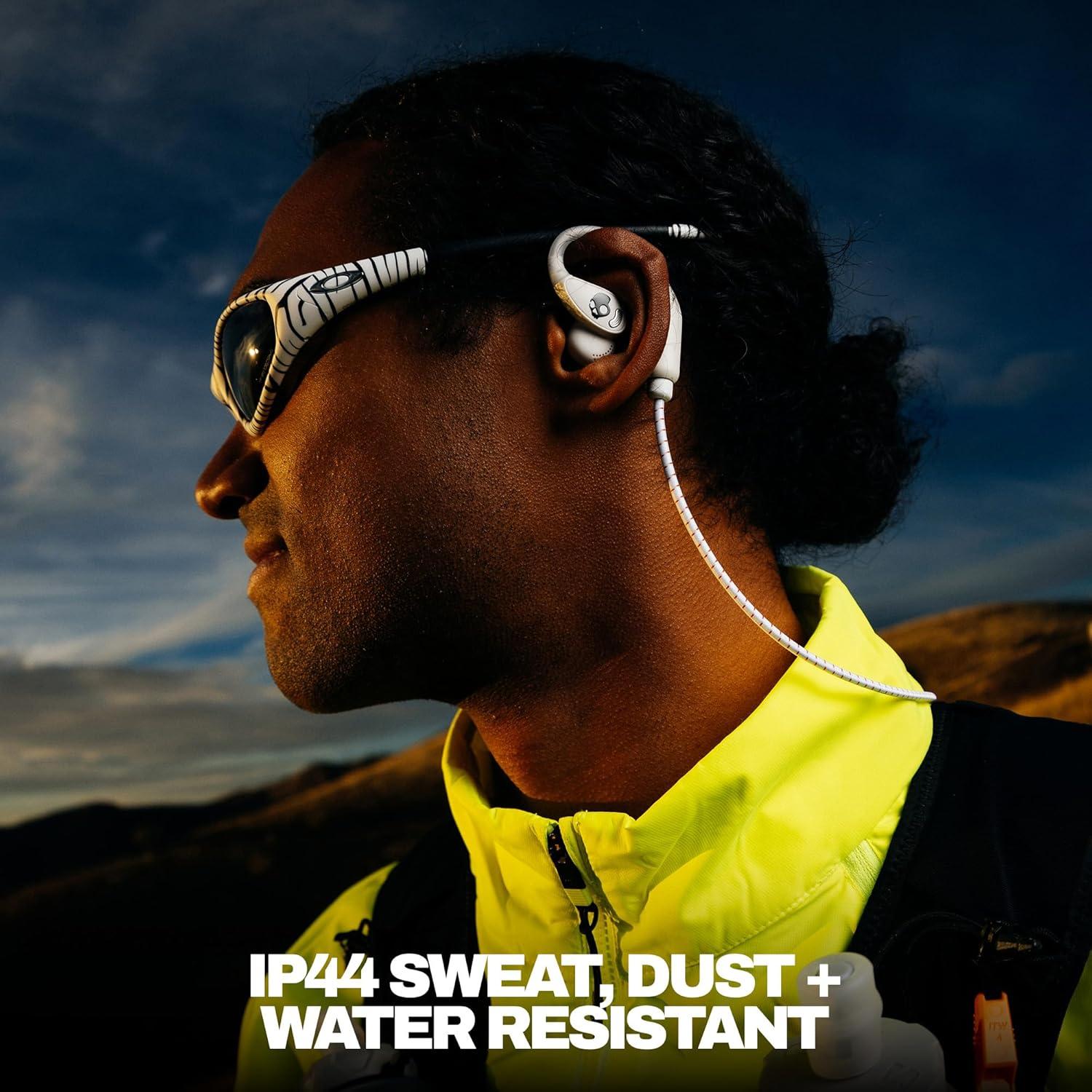 imageSkullcandy Push 540 Open Wireless OpenEar Bluetooth Earbuds Headphones Sweat and Water Resistant 42 Hours Battery Detachable Neckband Secure Fit Microphone for iPhone Android BoneBone