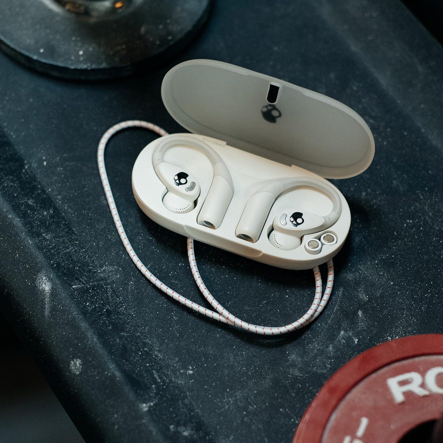 imageSkullcandy Push 540 Open Wireless OpenEar Bluetooth Earbuds Headphones Sweat and Water Resistant 42 Hours Battery Detachable Neckband Secure Fit Microphone for iPhone Android BoneBone