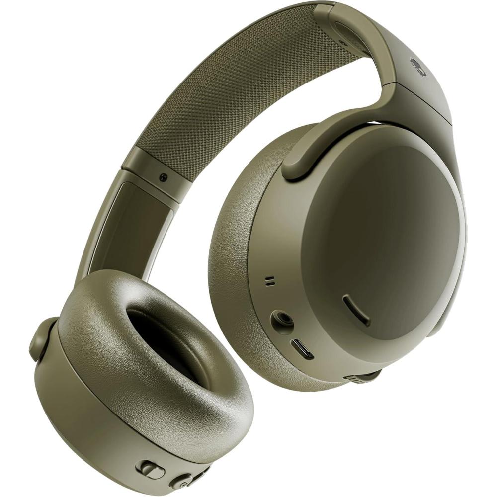 imageSkullcandy Crusher ANC 2 Wireless OverEar Bluetooth Headphones with MultiSensory Bass Active Noise Cancelling Up to 60 Hours Battery Microphone for iPhone Android Realtree Edge Colors EspressoDrab