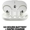 Skullcandy Push 540 Open Wireless Open-Ear Bluetooth Earbuds, Headphones, Sweat and Water Resistant, 42 Hours Battery, Detachable Neckband, Secure Fit, Microphone for iPhone Android – Bone(Bone)
