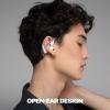 Skullcandy Push 540 Open Wireless Open-Ear Bluetooth Earbuds, Headphones, Sweat and Water Resistant, 42 Hours Battery, Detachable Neckband, Secure Fit, Microphone for iPhone Android – Bone(Bone)