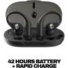 Skullcandy Push 540 Open Wireless Open-Ear Bluetooth Earbuds, Headphones, Sweat and Water Resistant, 42 Hours Battery, Detachable Neckband, Secure Fit, Microphone for iPhone Android – Bone(True Black)