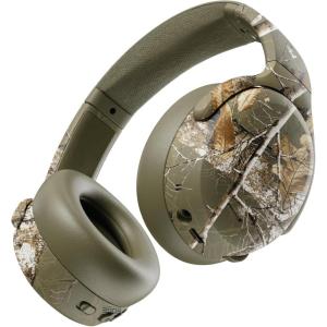 Skullcandy Crusher ANC 2 Wireless Over-Ear Bluetooth Headphones with Multi-Sensory Bass, Active Noise Cancelling, Up to 60 Hours Battery, Microphone for iPhone Android – Realtree Edge Colors Espresso(Realtree EDGE Colors Drab)