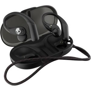 Skullcandy Push 540 Open Wireless Open-Ear Bluetooth Earbuds, Headphones, Sweat and Water Resistant, 42 Hours Battery, Detachable Neckband, Secure Fit, Microphone for iPhone Android – Bone(True Black)