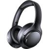 Hybrid Active Noise Cancelling Headphones 120H Long Playtime, 6 ENC Mic, Wireless Over-Ear Bluetooth 6.0 Headphones,Hi-Res Audio, Memory Foam Earcup, Transparency Mode ANC Headphone for Travel Office(Black)