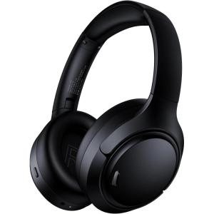 TAGRY Hybrid Active Noise Cancelling Headphones Bluetooth 6.0 Headphones Transparency Mode ANC Headphone Dark Black