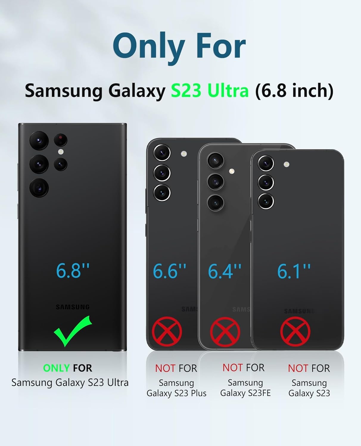 image:imageFNTCASE for Samsung Galaxy S23Ultra Case Military Grade Drop Proof Protection Mobile Cover with Kickstand Matte Textured Rugged Shockproof TPU Protective Sturdy Phone Case Black 68 inchTBlack