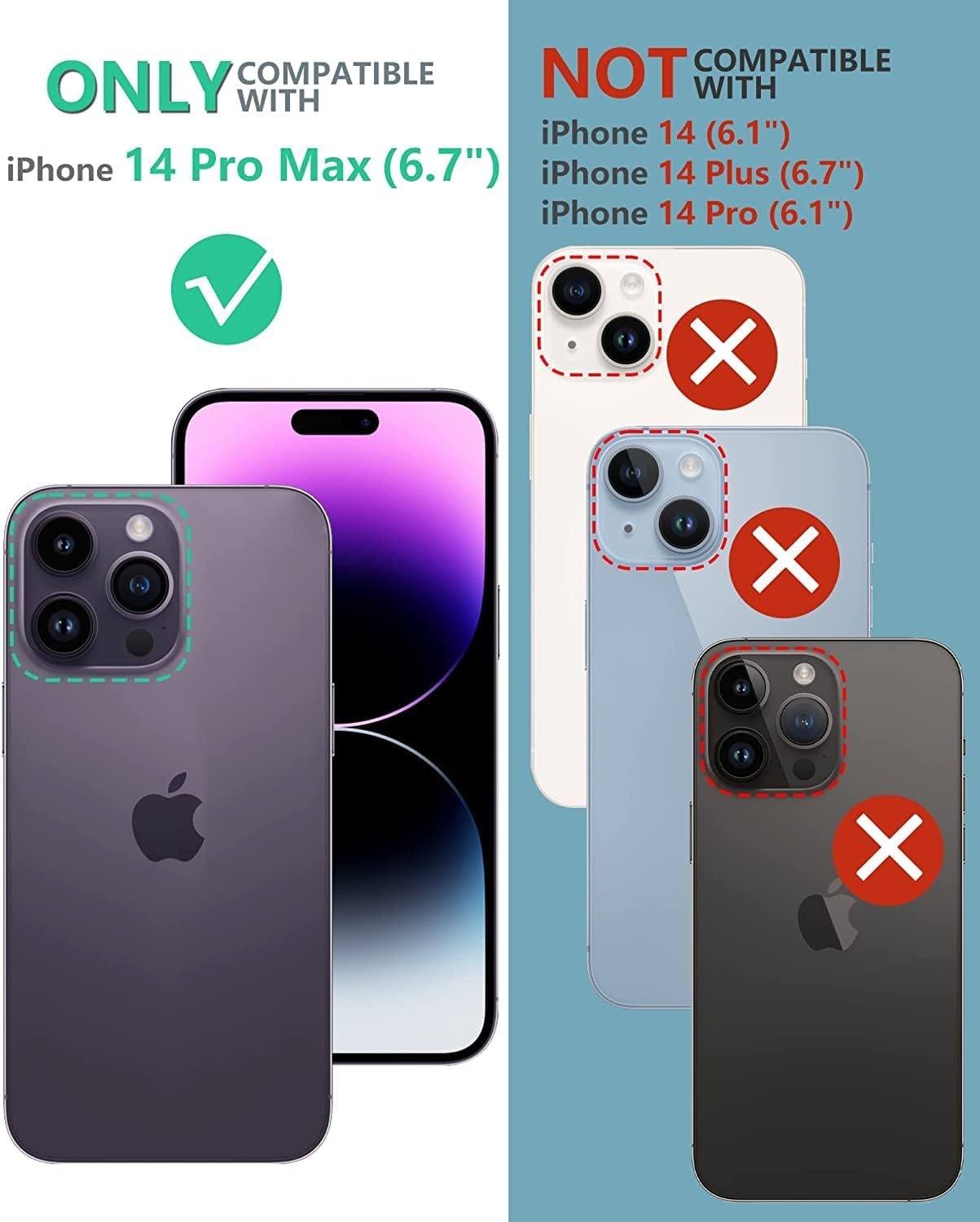 image:imageFNTCASE for iPhone 14 Pro Max Case Military Grade Rugged Cell Phone Cover with Kickstand Shockproof TPU Protection Bumper Matte Textured Design for iPhone 14 Pro Max Cases 67 inchKickstand Black