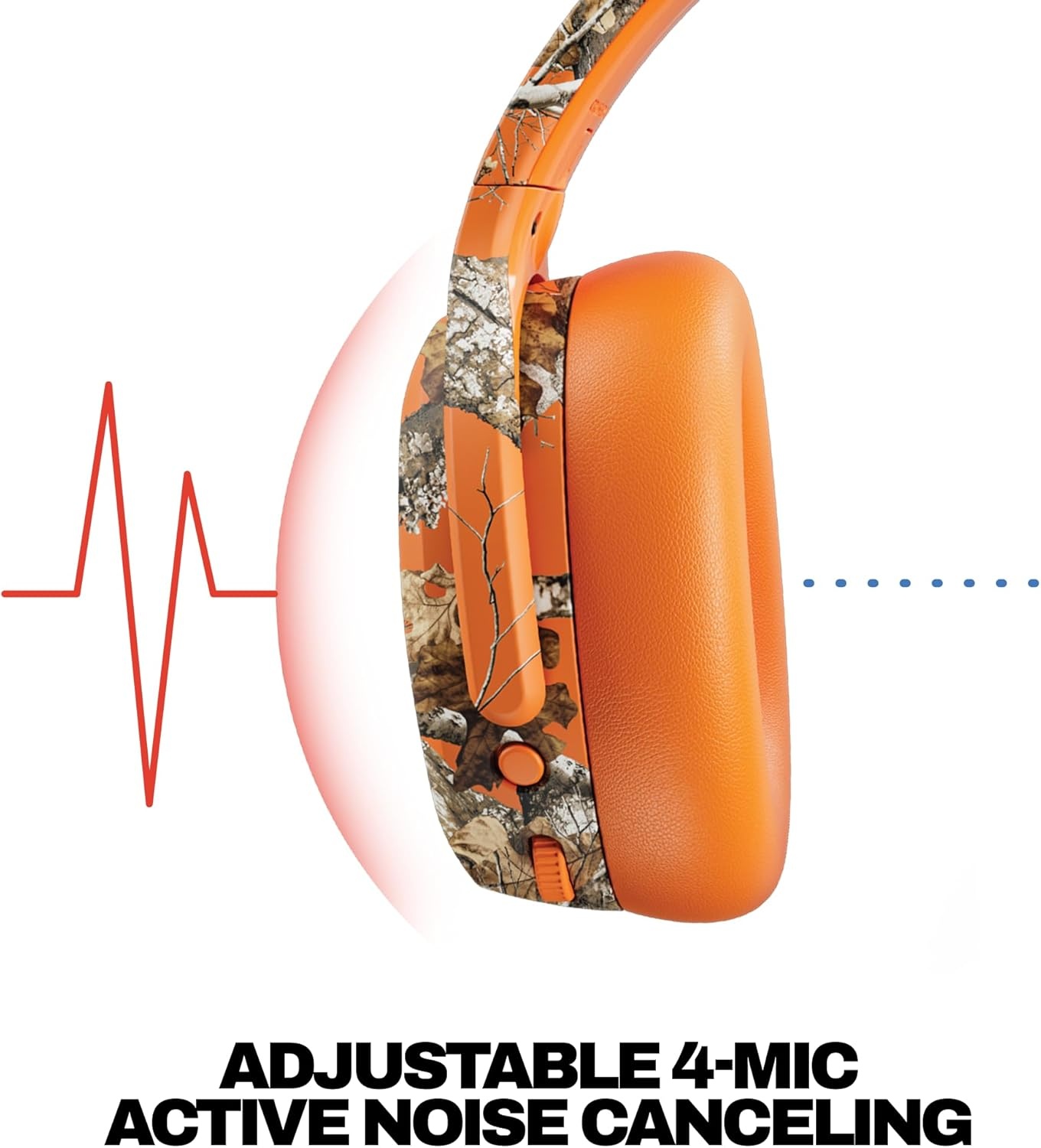 image:imageSkullcandy Crusher ANC 2 Wireless OverEar Bluetooth Headphones with MultiSensory Bass Active Noise Cancelling Up to 60 Hours Battery Microphone for iPhone Android All Love 2026Realtree EDGE Hazard