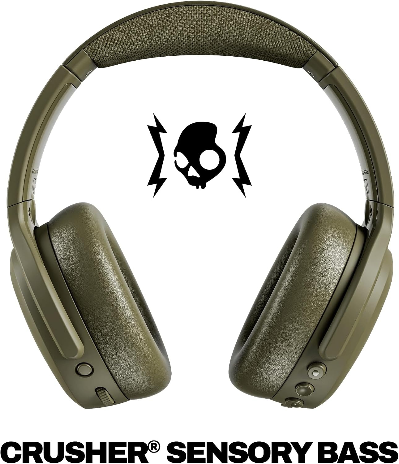 image:imageSkullcandy Crusher ANC 2 Wireless OverEar Bluetooth Headphones with MultiSensory Bass Active Noise Cancelling Up to 60 Hours Battery Microphone for iPhone Android All Love 2026Drab