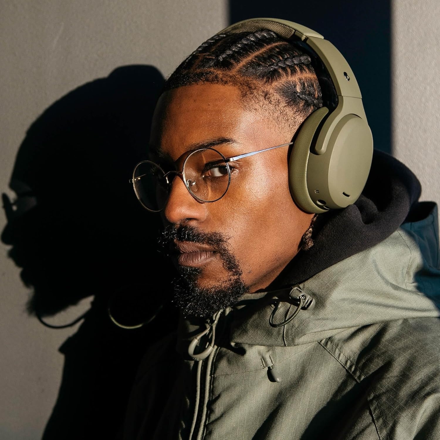 image:imageSkullcandy Crusher ANC 2 Wireless OverEar Bluetooth Headphones with MultiSensory Bass Active Noise Cancelling Up to 60 Hours Battery Microphone for iPhone Android All Love 2026Drab