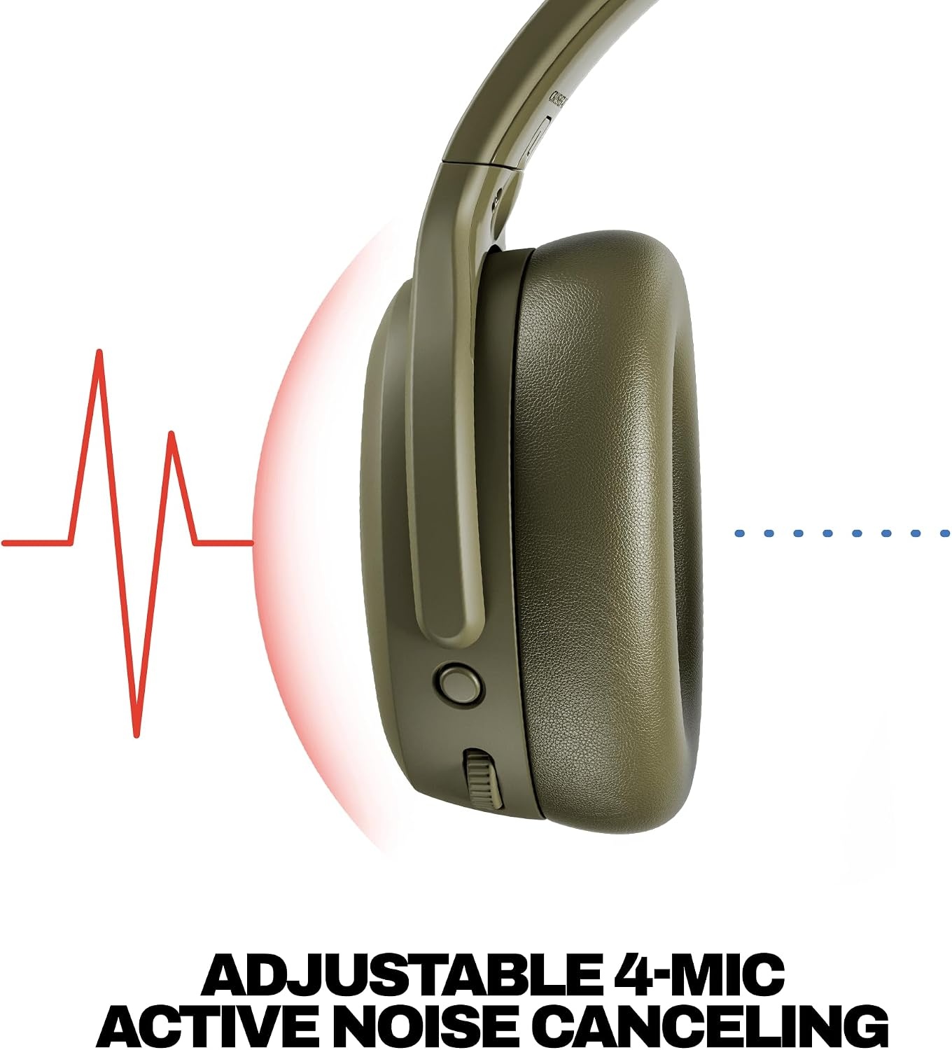 image:imageSkullcandy Crusher ANC 2 Wireless OverEar Bluetooth Headphones with MultiSensory Bass Active Noise Cancelling Up to 60 Hours Battery Microphone for iPhone Android All Love 2026Drab
