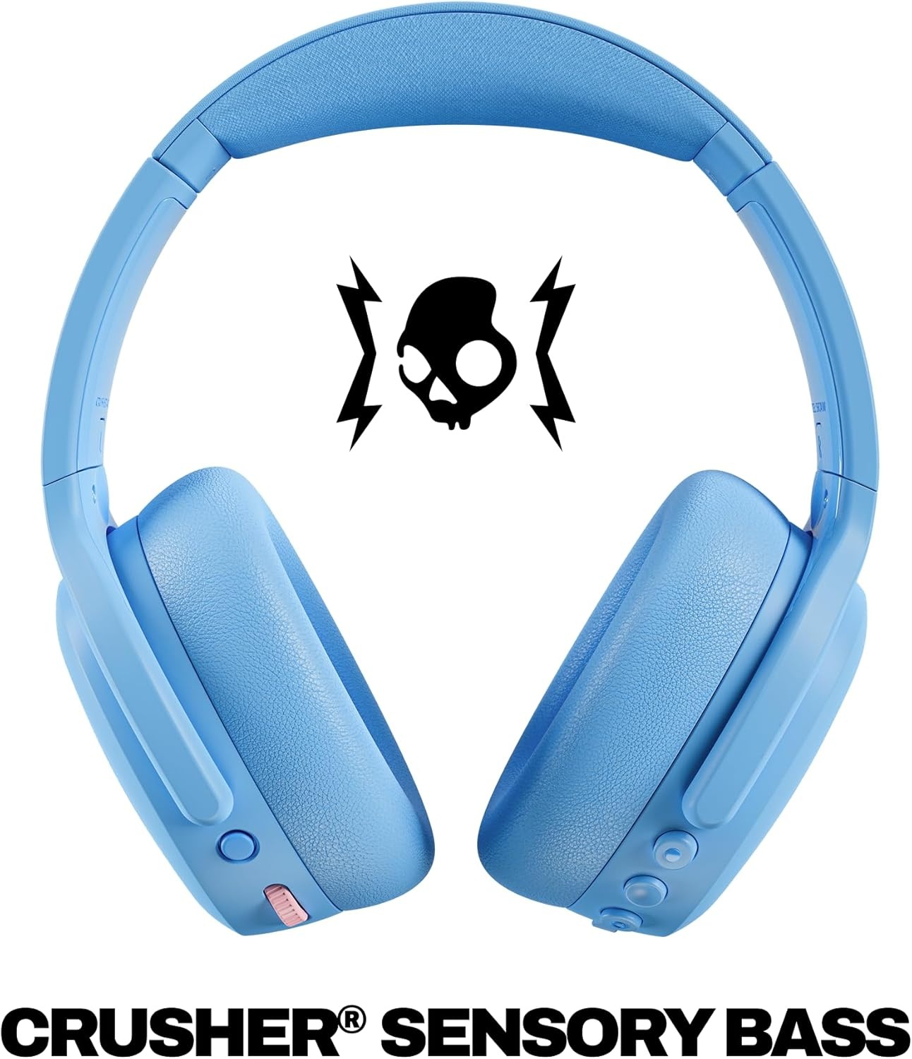 image:imageSkullcandy Crusher ANC 2 Wireless OverEar Bluetooth Headphones with MultiSensory Bass Active Noise Cancelling Up to 60 Hours Battery Microphone for iPhone Android All Love 2026Preppy Blue