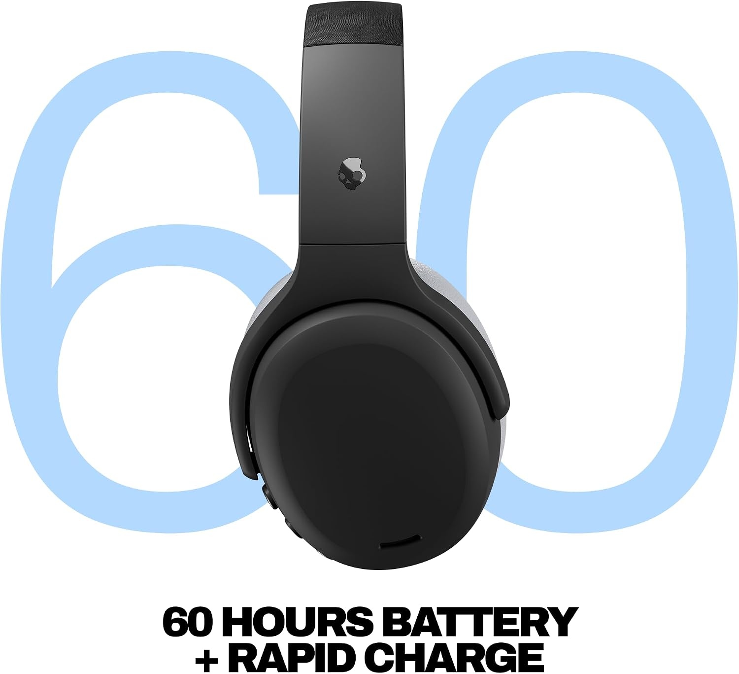 image:imageSkullcandy Crusher ANC 2 Wireless OverEar Bluetooth Headphones with MultiSensory Bass Active Noise Cancelling Up to 60 Hours Battery Microphone for iPhone Android All Love 2026BlackAsphalt
