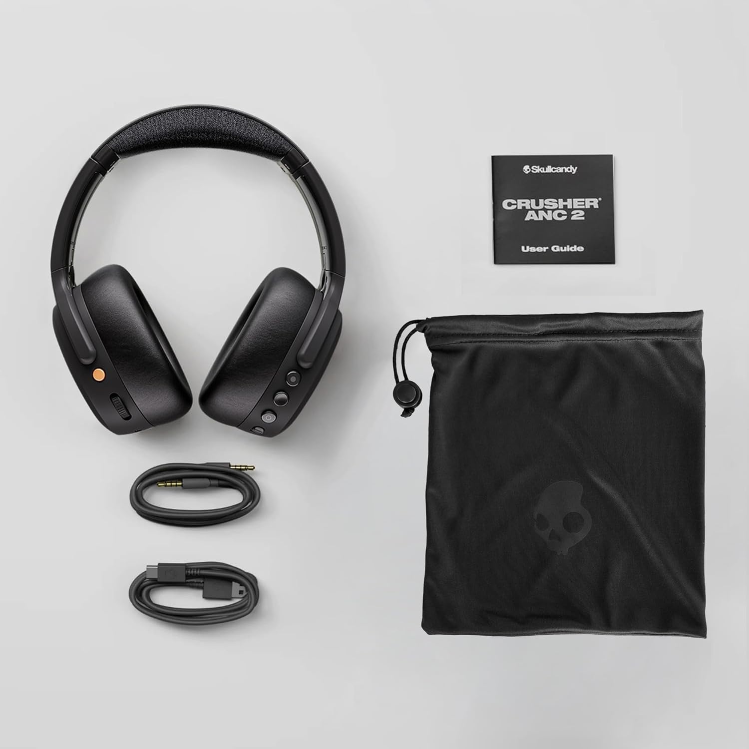 image:imageSkullcandy Crusher ANC 2 Wireless OverEar Bluetooth Headphones with MultiSensory Bass Active Noise Cancelling Up to 60 Hours Battery Microphone for iPhone Android All Love 2026Plasma
