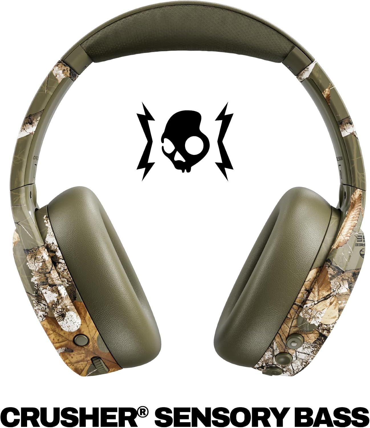 image:imageSkullcandy Crusher ANC 2 Wireless OverEar Bluetooth Headphones with MultiSensory Bass Active Noise Cancelling Up to 60 Hours Battery Microphone for iPhone Android All Love 2026Realtree EDGE Drab