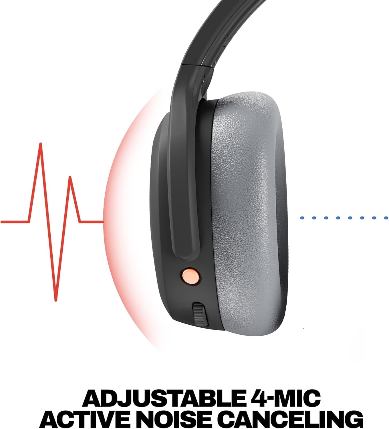 image:imageSkullcandy Crusher ANC 2 Wireless OverEar Bluetooth Headphones with MultiSensory Bass Active Noise Cancelling Up to 60 Hours Battery Microphone for iPhone Android All Love 2026BlackAsphalt