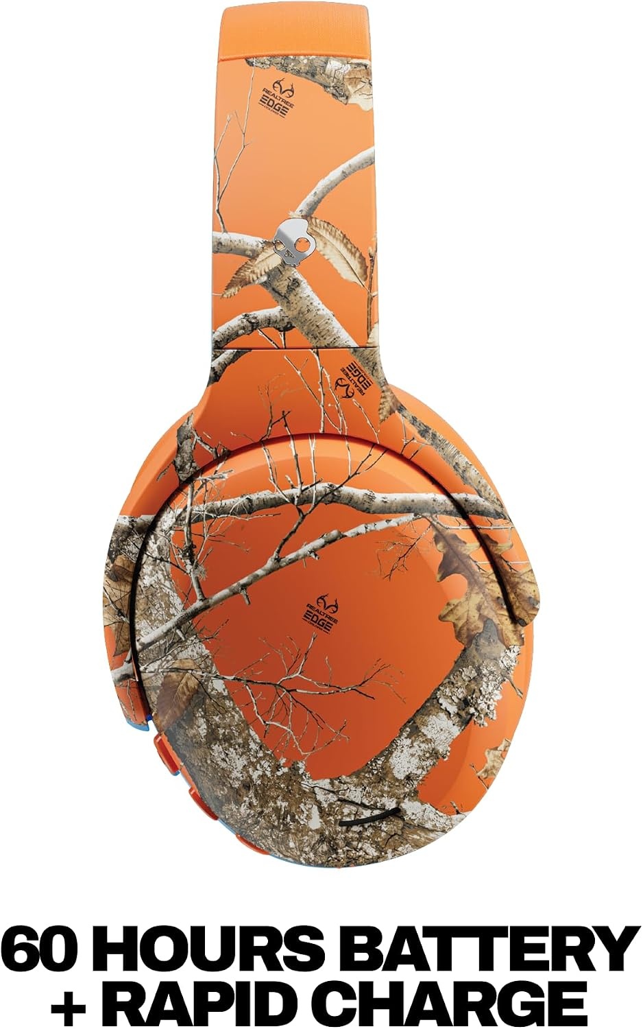 image:imageSkullcandy Crusher ANC 2 Wireless OverEar Bluetooth Headphones with MultiSensory Bass Active Noise Cancelling Up to 60 Hours Battery Microphone for iPhone Android All Love 2026Realtree EDGE Hazard