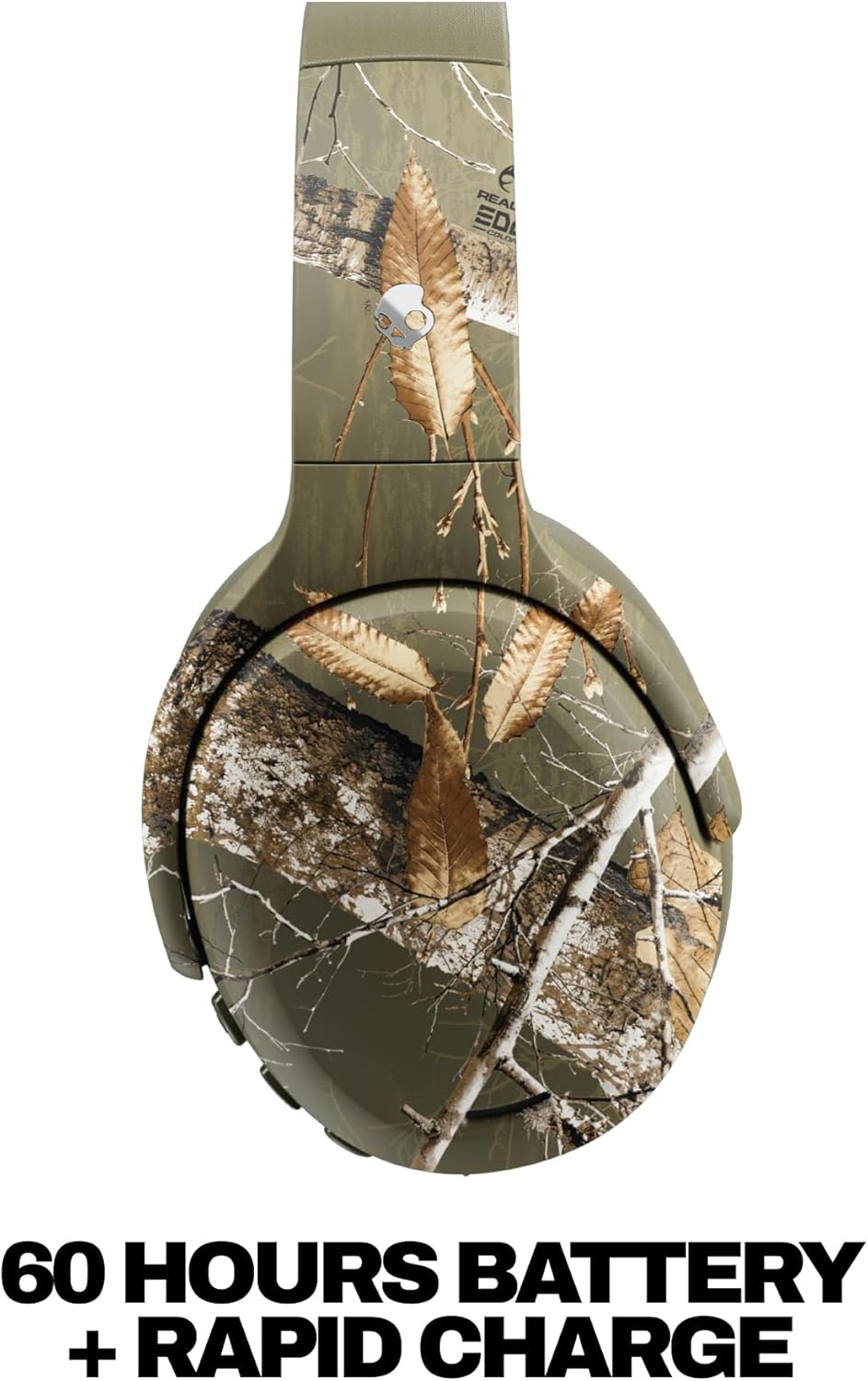 image:imageSkullcandy Crusher ANC 2 Wireless OverEar Bluetooth Headphones with MultiSensory Bass Active Noise Cancelling Up to 60 Hours Battery Microphone for iPhone Android All Love 2026Realtree EDGE Drab