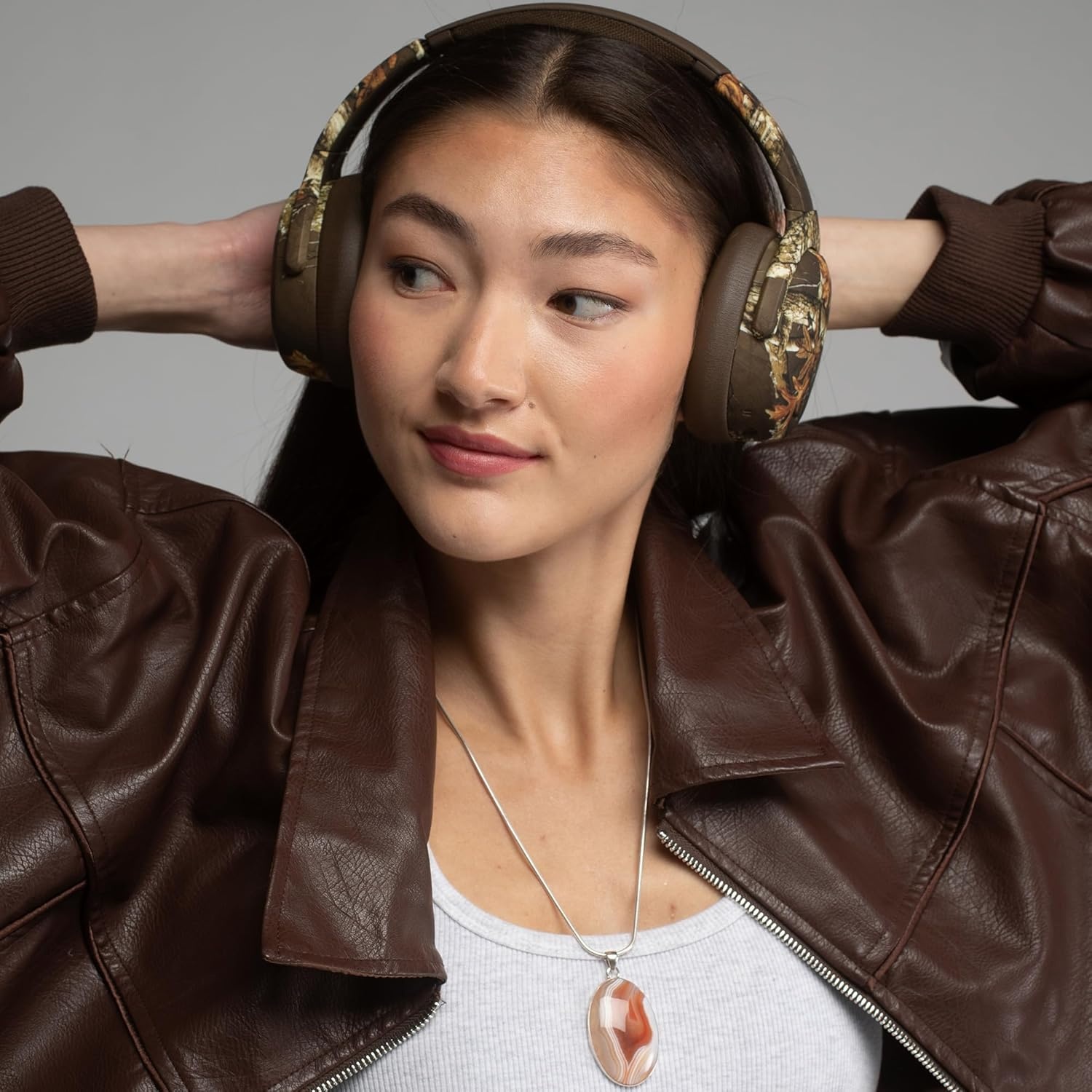 image:imageSkullcandy Crusher ANC 2 Wireless OverEar Bluetooth Headphones with MultiSensory Bass Active Noise Cancelling Up to 60 Hours Battery Microphone for iPhone Android All Love 2026Realtree EDGE Espresso