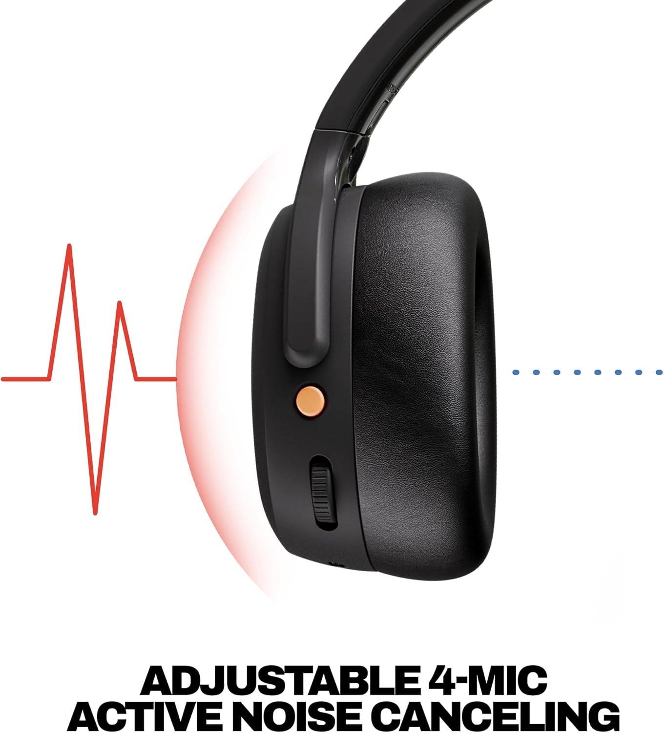 image:imageSkullcandy Crusher ANC 2 Wireless OverEar Bluetooth Headphones with MultiSensory Bass Active Noise Cancelling Up to 60 Hours Battery Microphone for iPhone Android All Love 2026True Black