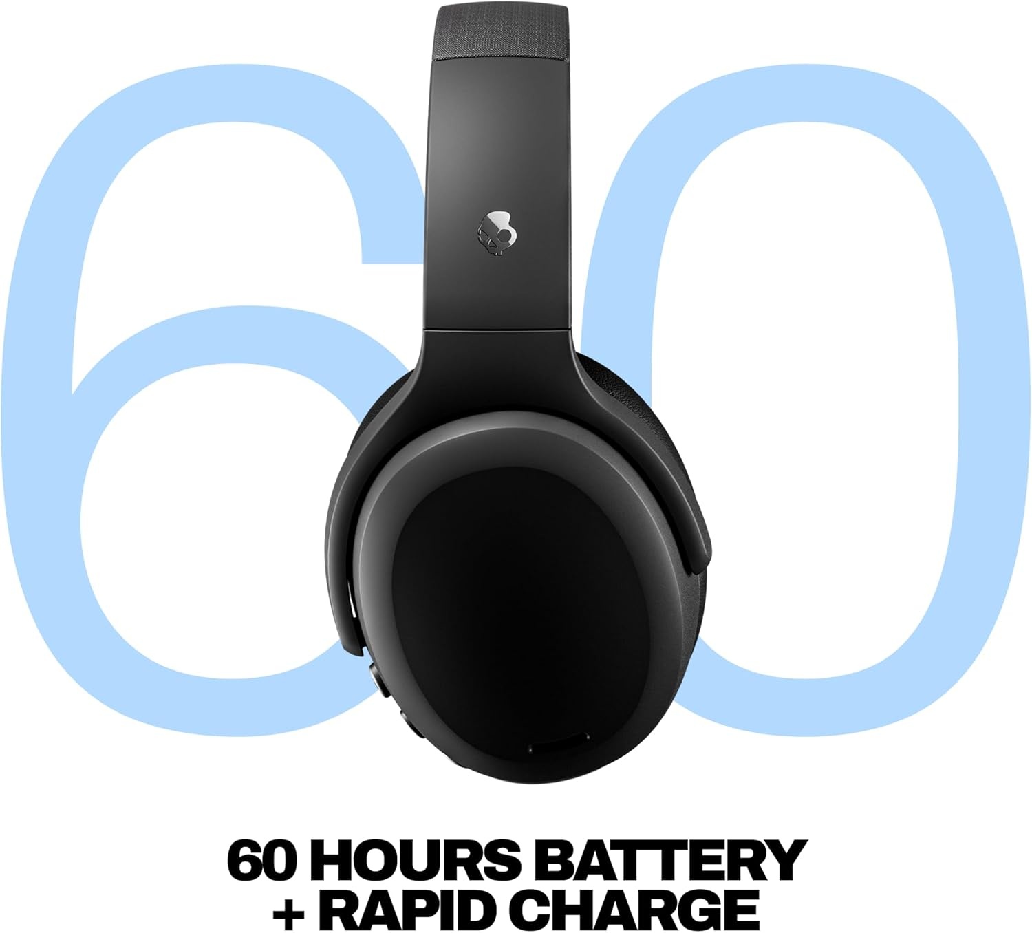 image:imageSkullcandy Crusher ANC 2 Wireless OverEar Bluetooth Headphones with MultiSensory Bass Active Noise Cancelling Up to 60 Hours Battery Microphone for iPhone Android All Love 2026True Black
